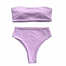 Load image into Gallery viewer, Bikini Set Summer Swimwear Beach Women's Swimsuit Bathing Suit Push Up Brazilian Bikini Women’s Two-Piece Strapless Padded High Cut Bathing Suit Swimwear