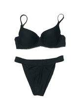 Load image into Gallery viewer, Bikini Swimwear Women High Waist Swimsuit Solid Color Bikini Set Women's Push Up Underwire Top Bottom Bikini Bathing Swimsuits Beach Wear Padded Push Up Bikini Set Female