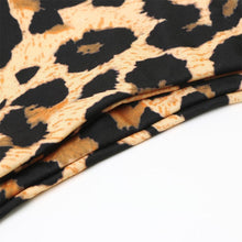 Load image into Gallery viewer, Bikini Swimwear Women Swimsuit Leopard Bikini Set Women's Halter Triangle Bikini Bottom Cheeky Two Piece Swimsuits Push Up Bathing Suit Female Summer Beach Wear