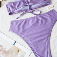 Load image into Gallery viewer, Bikinis Women's Swimsuit Women Bathing Suit Classic Bikini Bathing Suit High Cut Bikini Set Swimsuits Plus Size Swimwear Summer Push Up Swimwear Women Adjustable Swimsuit 2 Piece Female Bikini