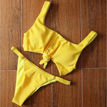 Load image into Gallery viewer, Bikinis Women's Swimsuit Women Bathing Suit Classic Bikini Bathing Suit High Cut Bikini Set Swimsuits Plus Size Swimwear Summer Push Up Swimwear Women Adjustable Swimsuit 2 Piece Female Bikini