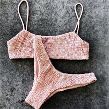 将图片加载到图库查看器,Bikinis Women Swimwear Two Piece Set Women Plus Size Swimwear Bandage Push-Up Padded Bra Bikini Set Swimsuit Bathing Suit Women Push-up Padded Bra Bandage Bikini Set Swimsuit Swimwear Bathing