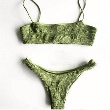 将图片加载到图库查看器,Bikinis Women Swimwear Two Piece Set Women Plus Size Swimwear Bandage Push-Up Padded Bra Bikini Set Swimsuit Bathing Suit Women Push-up Padded Bra Bandage Bikini Set Swimsuit Swimwear Bathing