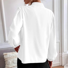 Load image into Gallery viewer, Bishop Sleeve Button Up Blouse