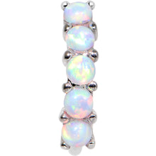 将图片加载到图库查看器,18G White Synthetic Opal Annealed Circular Ring