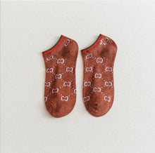 将图片加载到图库查看器,Black And White Embroidery Female Tide Socks Shallow Mouth Summer Cartoon Cow Cute Fashion Boat Socks Unisex Men And Women Cotton Ankle Socks