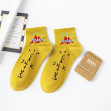 将图片加载到图库查看器,Black And White Embroidery Female Tide Socks Shallow Mouth Summer Cartoon Cow Cute Fashion Boat Socks Unisex Men And Women Cotton Ankle Socks