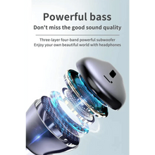 Load image into Gallery viewer, Black Bluetooth-Compatible Wireless Bass Ear Buds Stereo Headphone With Mic Touch Control Bluetooth Lightweight Earphones