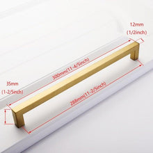 Load image into Gallery viewer, Black Cabinet Handle Square Furniture Hardware Stainless Steel Kitchen Door Knobs Cupboard Wardrobe Drawer Pulls Furniture Handle Drawer Pull Hardware Stainless Steel Kitchen Drawer Pulls Cabinet Handles