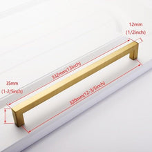 Load image into Gallery viewer, Black Cabinet Handle Square Furniture Hardware Stainless Steel Kitchen Door Knobs Cupboard Wardrobe Drawer Pulls Furniture Handle Drawer Pull Hardware Stainless Steel Kitchen Drawer Pulls Cabinet Handles