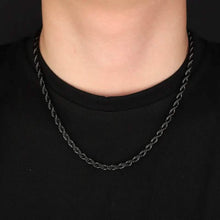 Load image into Gallery viewer, Black Chain Style Titanium Steel Fashion Necklace for Men