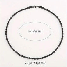 Load image into Gallery viewer, Black Chain Style Titanium Steel Fashion Necklace for Men