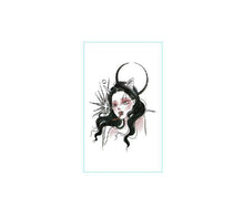 Load image into Gallery viewer, Black Clown Temporary Tattoo Sticker Body Art Arm Waist Fake Waterproof Tattoos Elegant Small Design For Men Women