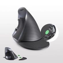 Load image into Gallery viewer, Black Ergonomic Design Vertical Mouse Adjustable DPI Optical Right Hand Mouse Reduce Wrist Pain 6 Buttons Modern Mouse For Computers Laptops PC