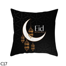 将图片加载到图库查看器,Black Gold Decor Pillow Case Ramadan Cushion Cover Pattern Decorative Cushion Pillowcase Stylish Pillow Home Decor Pillowcover