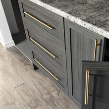 Load image into Gallery viewer, Black Golden Cupboard Handle Brushed Stainless Steel Kitchen Cabinet Door Knob Furniture Drawer Pull Hardware Pulls Bar Handle Furniture Handle Drawer Pull Hardware Stainless Steel Kitchen Drawer Pulls Cabinet Handles