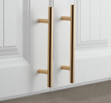 将图片加载到图库查看器,Black Golden Cupboard Handle Brushed Stainless Steel Kitchen Cabinet Door Knob Furniture Handle Drawer Pull Hardware Stainless Steel Kitchen Drawer Pulls Cabinet Handles
