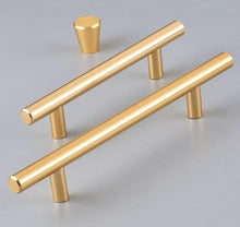 将图片加载到图库查看器,Black Golden Cupboard Handle Brushed Stainless Steel Kitchen Cabinet Door Knob Furniture Handle Drawer Pull Hardware Stainless Steel Kitchen Drawer Pulls Cabinet Handles