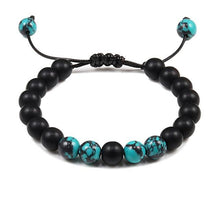 将图片加载到图库查看器,Black Lava Stone Crown Charm Tiger Eye Beads Bracelet For Men Women Braided Bracelets Handmade Adjustable Couple Distance Bracelets Lava Stone Beads Essential Oil Diffuser Adjustable Bracelet With King Queen Crown Charm
