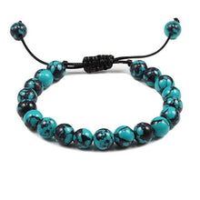 将图片加载到图库查看器,Black Lava Stone Crown Charm Tiger Eye Beads Bracelet For Men Women Braided Bracelets Handmade Adjustable Couple Distance Bracelets Lava Stone Beads Essential Oil Diffuser Adjustable Bracelet With King Queen Crown Charm
