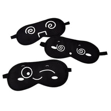 Load image into Gallery viewer, Black Lightweight Sleeping Travel Eye Mask Nap Sleep Eye Patch Comfortable Elegant Sleep Eye Mask Design Blindfold