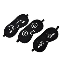 Load image into Gallery viewer, Black Lightweight Sleeping Travel Eye Mask Nap Sleep Eye Patch Comfortable Elegant Sleep Eye Mask Design Blindfold