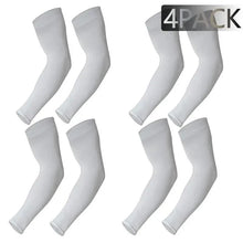 Load image into Gallery viewer, Black Men Unisex Cooling Arm Sleeves Cover Cycling Running Sun Protection Outdoor Activities Hide Tattoos Sleeve Cooling Sports Sleeve For Basketball Golf Football