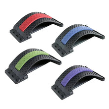 将图片加载到图库查看器,Black Purple Back Stretching Device Muscle Back Massage Relax Stretcher Posture Therapy Back Stretch Spine Pain Relief Stretcher Support Lower And Upper Muscle Pain Relief