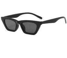 Load image into Gallery viewer, Black Rectangle Sunglasses For Women Retro Driving Glasses Vintage Fashion Style Cat Eye Sunglasses Women Small Cool Sun Glasses Luxury Eyewear