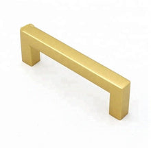Load image into Gallery viewer, Black Silver Gold Cabinet Handle Square Furniture Hardware Stainless Steel Kitchen Door Knobs Cupboard Wardrobe Drawer Pulls Square Bar Cabinet Pull Drawer Handle Stainless Steel Modern Hardware For Kitchen And Bathroom Cabinets