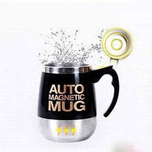 将图片加载到图库查看器,Black Smart Lazy Automatic Stainless Steel Self Stirring Magnetic Mug Creative Coffee Mixing Cup Automatic Self Mixing & Spinning Cup Cute Christmas Birthday Gift Idea For Men And Women