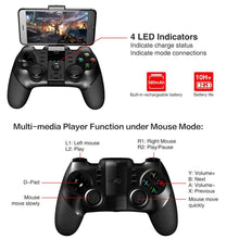 Load image into Gallery viewer, Black Solid Bluetooth Joystick Smartphone Trigger Gamepad Controller Compatible With TV PC Laptop