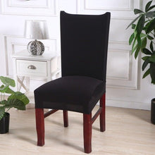 Load image into Gallery viewer, Black Spandex elastic wedding Chair Covers Anti-dirty housse de chaise office hotel chair cover seat Chair Covers Protector Seat Case Chair Cover Seat Protector Super Fit Slipcover Stretch Removable Washable