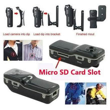 Load image into Gallery viewer, Black Sports Video Camera Mini DVR Camera