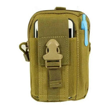 Load image into Gallery viewer, Black Tactical Pouch Belt Phone Holder Waist Bag Military Fanny Pack Classy Outdoor Travel Workout Sports Hands-Free Waist Bag For Running Outdoor Activities