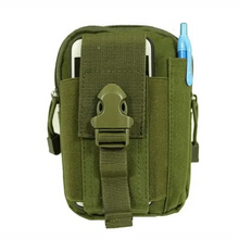 Load image into Gallery viewer, Black Tactical Pouch Belt Phone Holder Waist Bag Military Fanny Pack Classy Outdoor Travel Workout Sports Hands-Free Waist Bag For Running Outdoor Activities