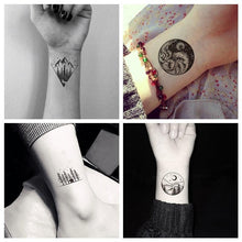 Load image into Gallery viewer, Black Temporary Waterproof Tattoo Sticker Mountains Tree Body Decoration Elegant Stylish Design