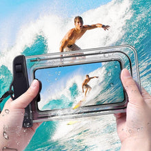 Load image into Gallery viewer, Black Universal Waterproof Phone Case Water Proof Bag Mobile Cover For iPhone 12 11 Pro Max 8 7 Waterproof Phone Bag Waterproof Phone Case With Lanyard for iPhone Case & Strap