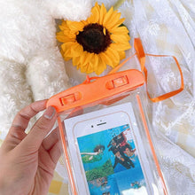 Load image into Gallery viewer, Black Universal Waterproof Phone Case Water Proof Bag Mobile Cover For iPhone 12 11 Pro Max 8 7 Waterproof Phone Bag Waterproof Phone Case With Lanyard for iPhone Case & Strap