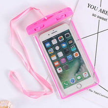 Load image into Gallery viewer, Black Universal Waterproof Phone Case Water Proof Bag Mobile Cover For iPhone 12 11 Pro Max 8 7 Waterproof Phone Bag Waterproof Phone Case With Lanyard for iPhone Case & Strap