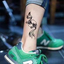 Load image into Gallery viewer, Black Waterproof Temporary Bird Tattoo Sticker Arm Leg Wrist Modern Small Tattoo For Womens And Kids