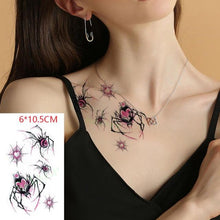 Load image into Gallery viewer, Black Waterproof Temporary Bird Tattoo Sticker Arm Leg Wrist Modern Small Tattoo For Womens And Kids