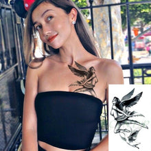 将图片加载到图库查看器,Black Waterproof Temporary Tattoo Sticker Different Design Colorful Fake Tattoo Arm Hand For Halloween Party Womens Mens