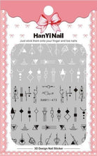 将图片加载到图库查看器,Black White 3D Nail Sticker Decals Cool English Letter Nail Art Decoration Manicure Design Christmas New Year Gift French Nail Art Stickers Decals 8Sheets Nail Art Supplies 3D Self-Adhesive Nail Art Decoration Pattern Nail Accessories Classic Simple