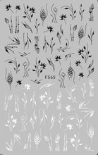 将图片加载到图库查看器,Black White 3D Nail Sticker Decals Cool English Letter Nail Art Decoration Manicure Design Christmas New Year Gift French Nail Art Stickers Decals 8Sheets Nail Art Supplies 3D Self-Adhesive Nail Art Decoration Pattern Nail Accessories Classic Simple