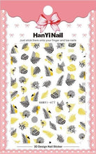 将图片加载到图库查看器,Black White 3D Nail Sticker Decals Cool English Letter Nail Art Decoration Manicure Design Christmas New Year Gift French Nail Art Stickers Decals 8Sheets Nail Art Supplies 3D Self-Adhesive Nail Art Decoration Pattern Nail Accessories Classic Simple
