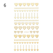 将图片加载到图库查看器,Black White 3D Nail Stickers Metal Gold Silver Geometric Tassel Strip Line Adhesive Transfer Decals Nail Art Design Gold Silver Metal Nail Sticker Metallic Curve Strip Line Nail Decal Self-Adhesive 3D Wave Design Nail Tips Decorations Manicure for Women