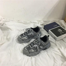 将图片加载到图库查看器,Black Womens Breathable Sneakers Spring Mesh Sneakers Woman Elegant Casual Sneakers Outdoor Sport Summer Couple Cushion Flats Running Womens Sneakers