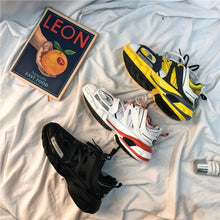 将图片加载到图库查看器,Black Womens Breathable Sneakers Spring Mesh Sneakers Woman Elegant Casual Sneakers Outdoor Sport Summer Couple Cushion Flats Running Womens Sneakers