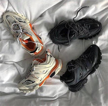 将图片加载到图库查看器,Black Womens Breathable Sneakers Spring Mesh Sneakers Woman Elegant Casual Sneakers Outdoor Sport Summer Couple Cushion Flats Running Womens Sneakers